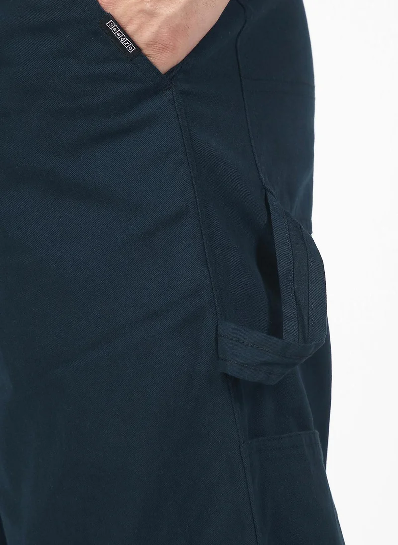 Urbano Fashion  Urbano Fashion Men's Navy Loose Baggy Fit Solid Carpenter Trouser Pant with 5 Pockets Non-Stretchable for Men | Best Price UAE